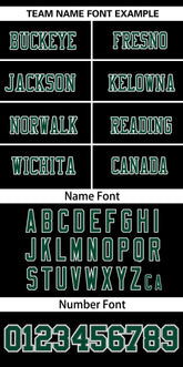 Custom Black Midnight Green Insert Color Design Mesh Authentic Football Jersey